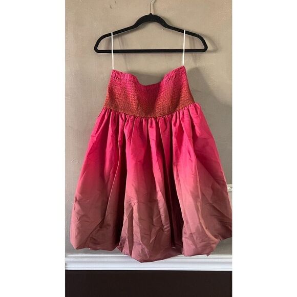 Anthropologie Vineet Bahl Strapless Ombre Mini Dress Plus Size 14 NEW - Picture 6 of 6